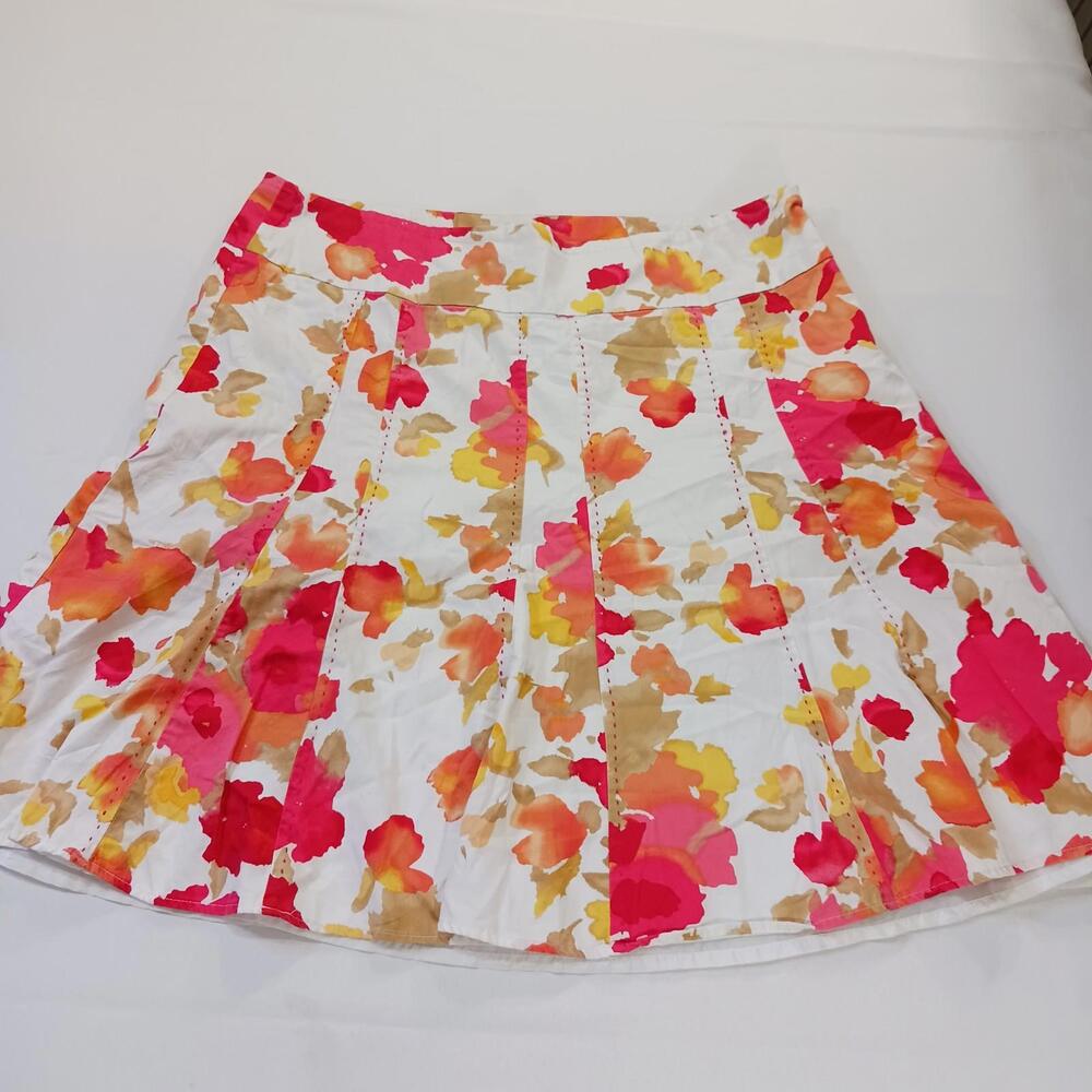 Covington RN#15099 Women's Multicolor Floral A-Line Pull-On Skirt Size 18